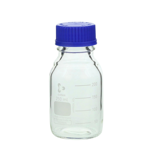 日本SIBATA柴田科學耐熱螺口瓶帶藍蓋 017200-250 安