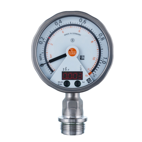 德國IFM易福門帶顯示屏的齊平式壓力傳感器PI1743 PI-040-REA01-MFRKG/US/ /P