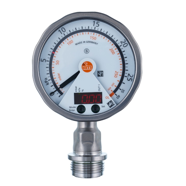 德國IFM易福門帶模擬顯示屏的齊平式壓力傳感器PG2737 PG-001-REA01-MFRKG/US/ /P