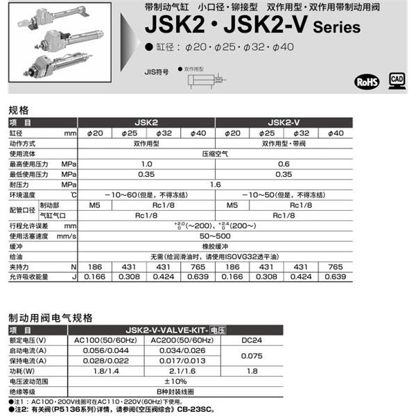 CKD喜開理帶閥氣缸JSM2-LB-20-50-T0H-R-PI